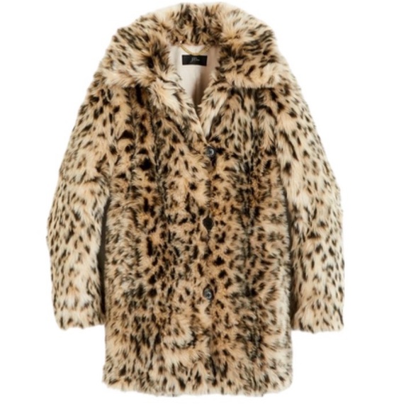 J. Crew Animal Print Teddy Jacket - Picture 3 of 4